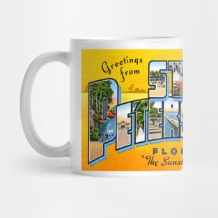 Greetings from St. Petersburg, Florida - Vintage Large Letter Postcard Mug